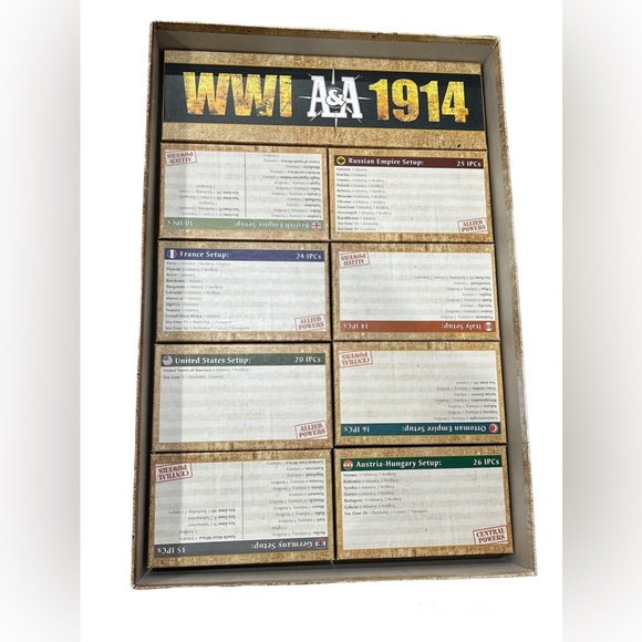 Axis & Allies WWI 1914 World War I Avalon Hill Board Game COMPLETE With extras - Picture 6 of 15